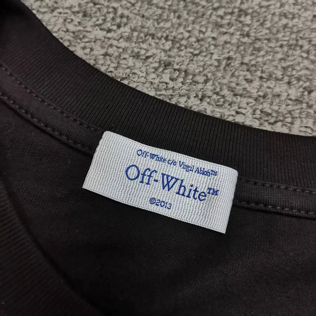 off white new loose version short-sleeved T-shirt Size: S M L XL Color: Black White Green P240
